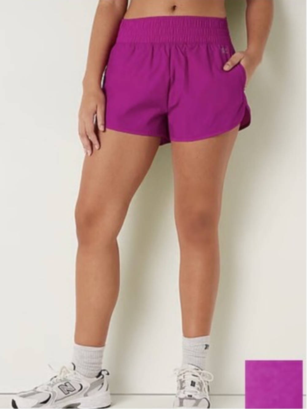 PINK Victoria's Secret Vibrant Fuchsia/Magenta Athletic high waist Shorts Large